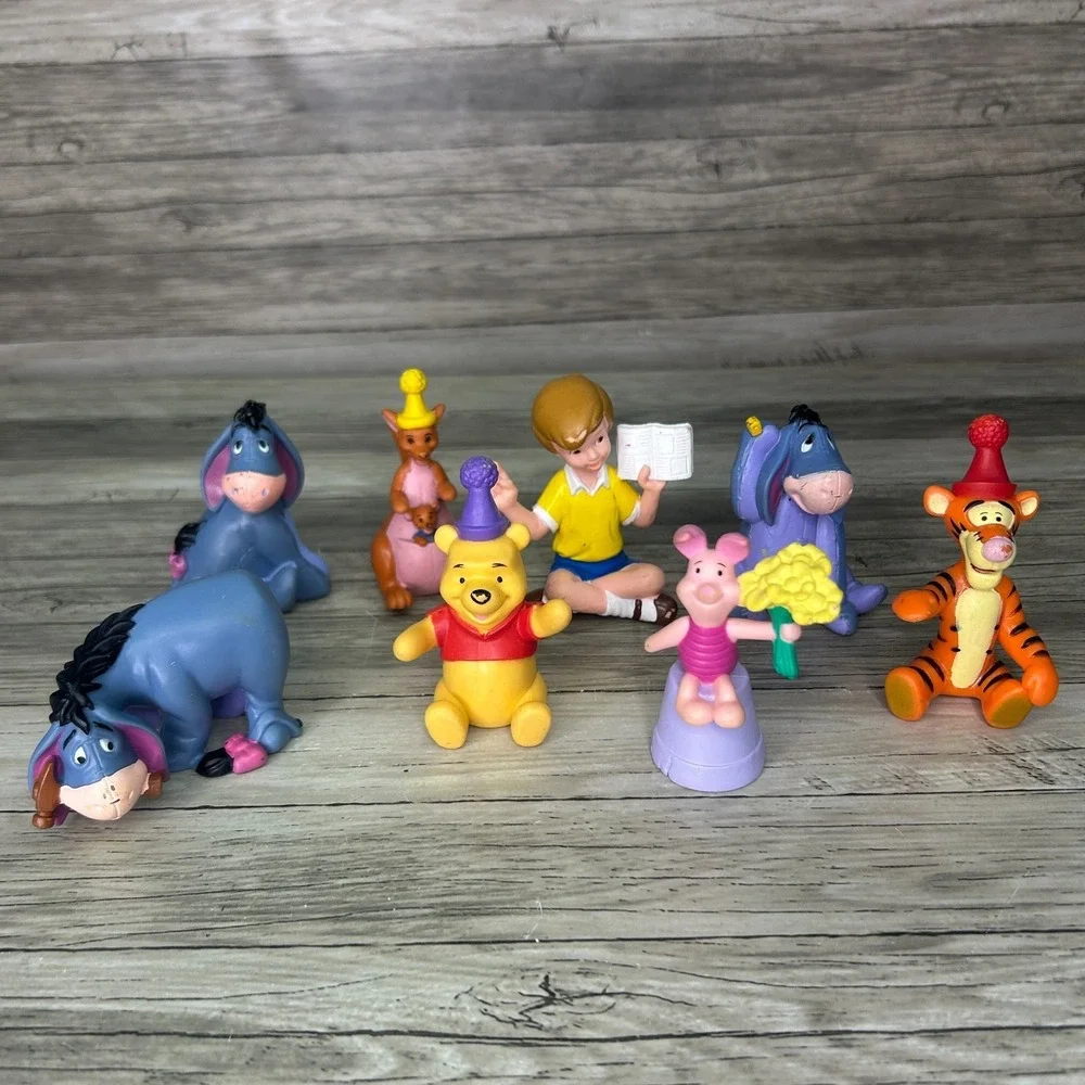 Winnie The Pooh Figures Lot Friends Cake Topper Pooh Tigger Eeyore Christopher